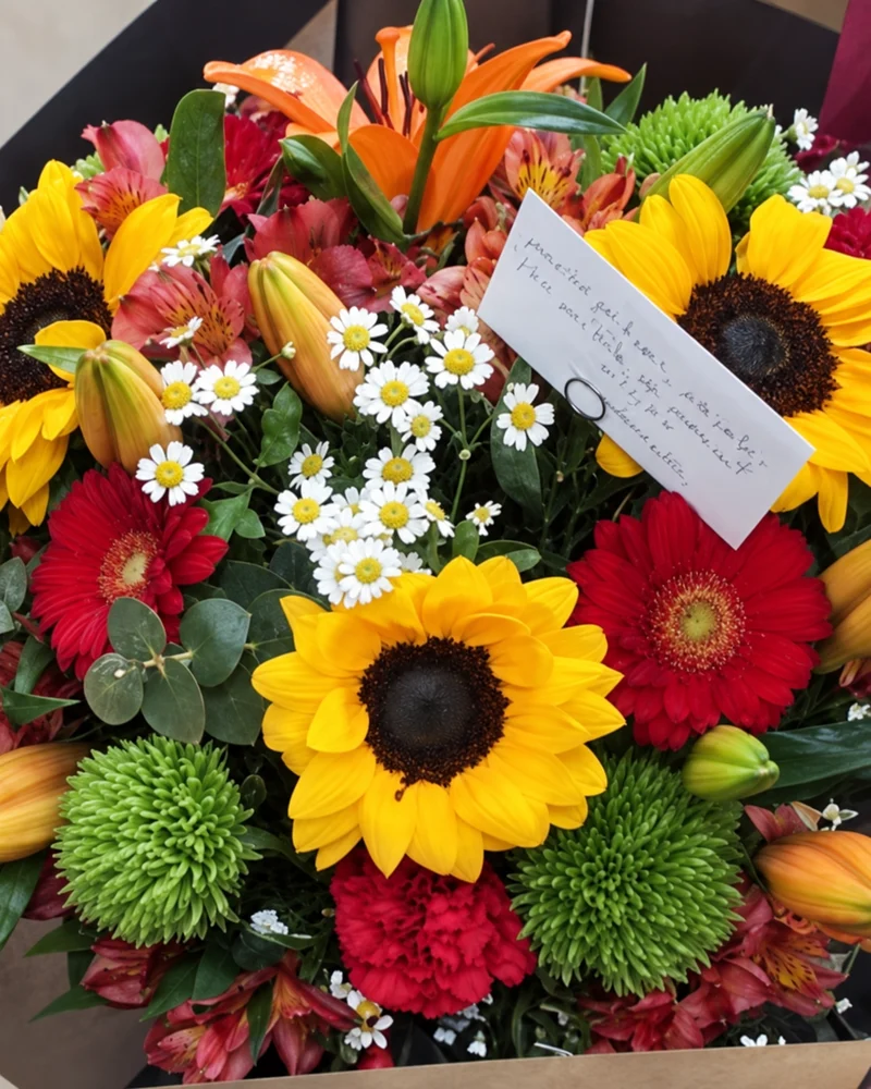 Rams variat amb girasols